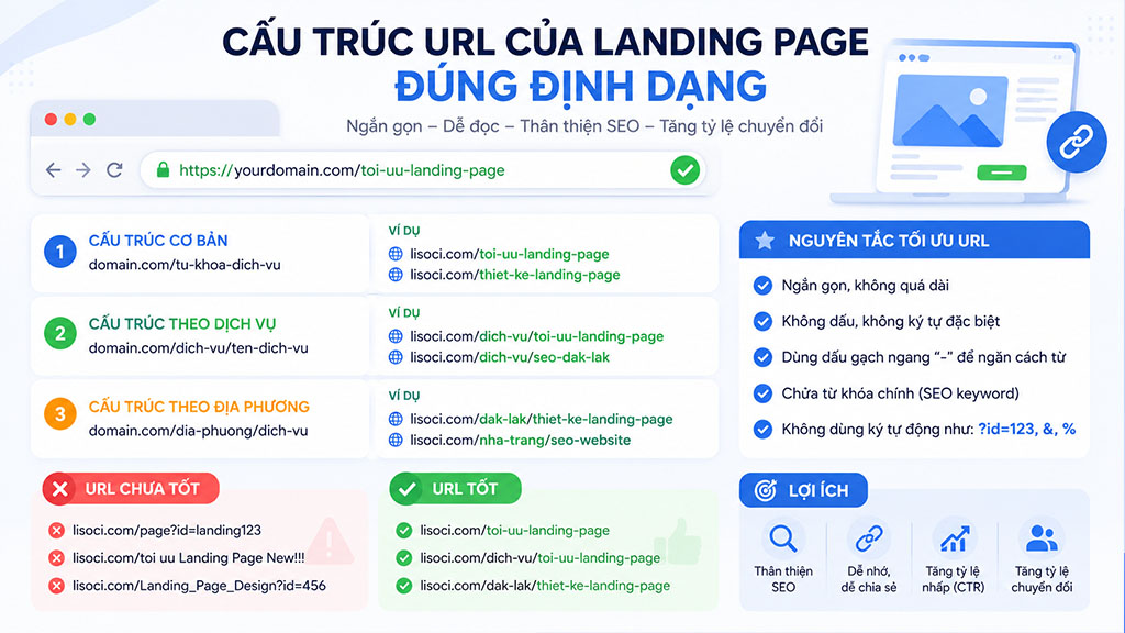 tối ưu url landing page